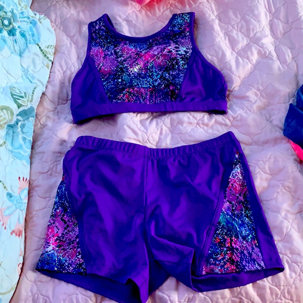 bra and shorts